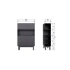 WOOOD Finca Buffetkast - Grenen - Zwart - 170x110x40
