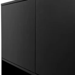 WOOOD Finca Buffetkast - Grenen - Zwart - 170x110x40