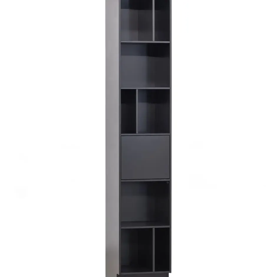 WOOOD Finca Open Vakkenkast - Zwart - 210x40x40