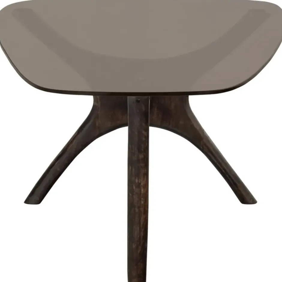 WOOOD Flash Salontafel - Glas/Hout - Walnoot - 42x110x60