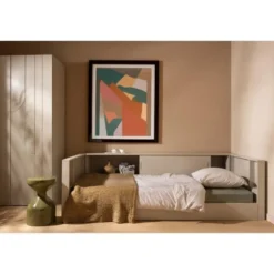 WOOOD Floyd Bijzettafel - Metaal - Groen - 47x30x30