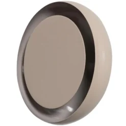 WOOOD Gloomy Wandlamp Rond - Metaal - Zand - 30x30x13