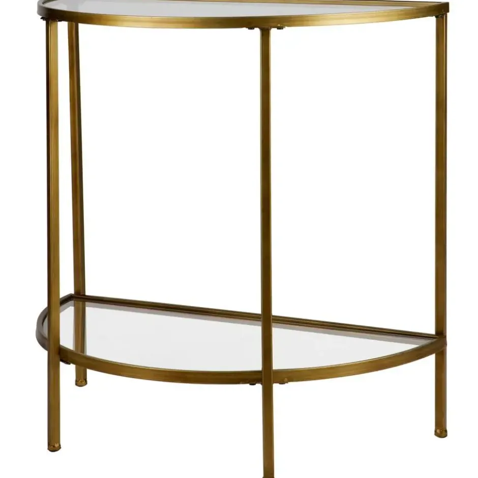 WOOOD Goddess Sidetable - Metaal - Antique Brass - 75x37x75