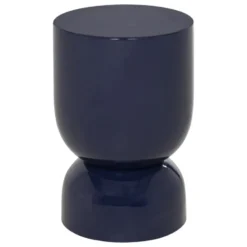 WOOOD Hekla Bijzettafel - Metaal - Donkerblauw - 47x32x32