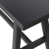 WOOOD Imme Bankje - Grenen - Zwart - 45x110x35