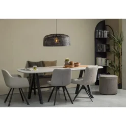 WOOOD Imme Bankje - Grenen - Zwart - 45x110x35