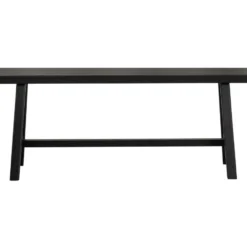 WOOOD Imme Bankje - Grenen - Zwart - 45x110x35
