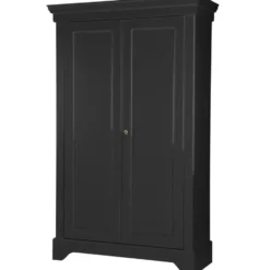 WOOOD Isabel Brocante Kast - Grenen - Zwart - 191x118x47