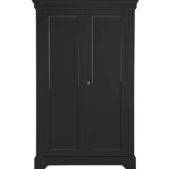 WOOOD Isabel Brocante Kast - Grenen - Zwart - 191x118x47