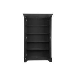 WOOOD Isabel Brocante Kast - Grenen - Zwart - 191x118x47