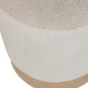 WOOOD Islen Poef Met Draaivoet - Bouclé - Beige - 47x39x39