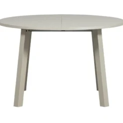 WOOOD Janne Uitschuifbare Eettafel Rond 120Ø cm - Eiken - Dakargrau