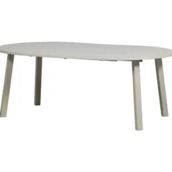 WOOOD Janne Uitschuifbare Eettafel Rond 120Ø cm - Eiken - Dakargrau