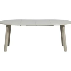 WOOOD Janne Uitschuifbare Eettafel Rond 120Ø cm - Eiken - Dakargrau