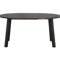 WOOOD Lange Jan Uitschuifbare Eettafel - Eiken - Zwart - 75x120x120