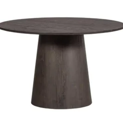 WOOOD Maan Eettafel - MDF - Donkerbruin - 75x120x120