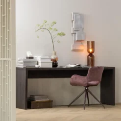 WOOOD Maan Sidetable - MDF - Donkerbruin - 76x200x45