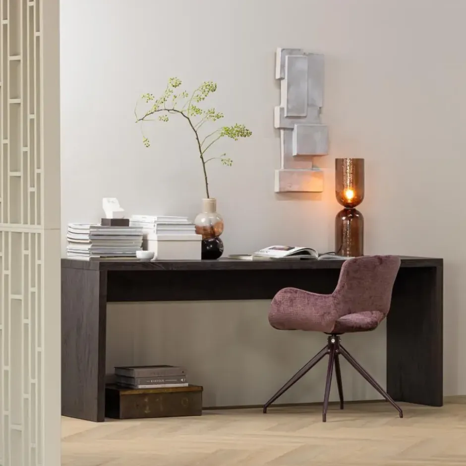 WOOOD Maan Sidetable - MDF - Donkerbruin - 76x200x45