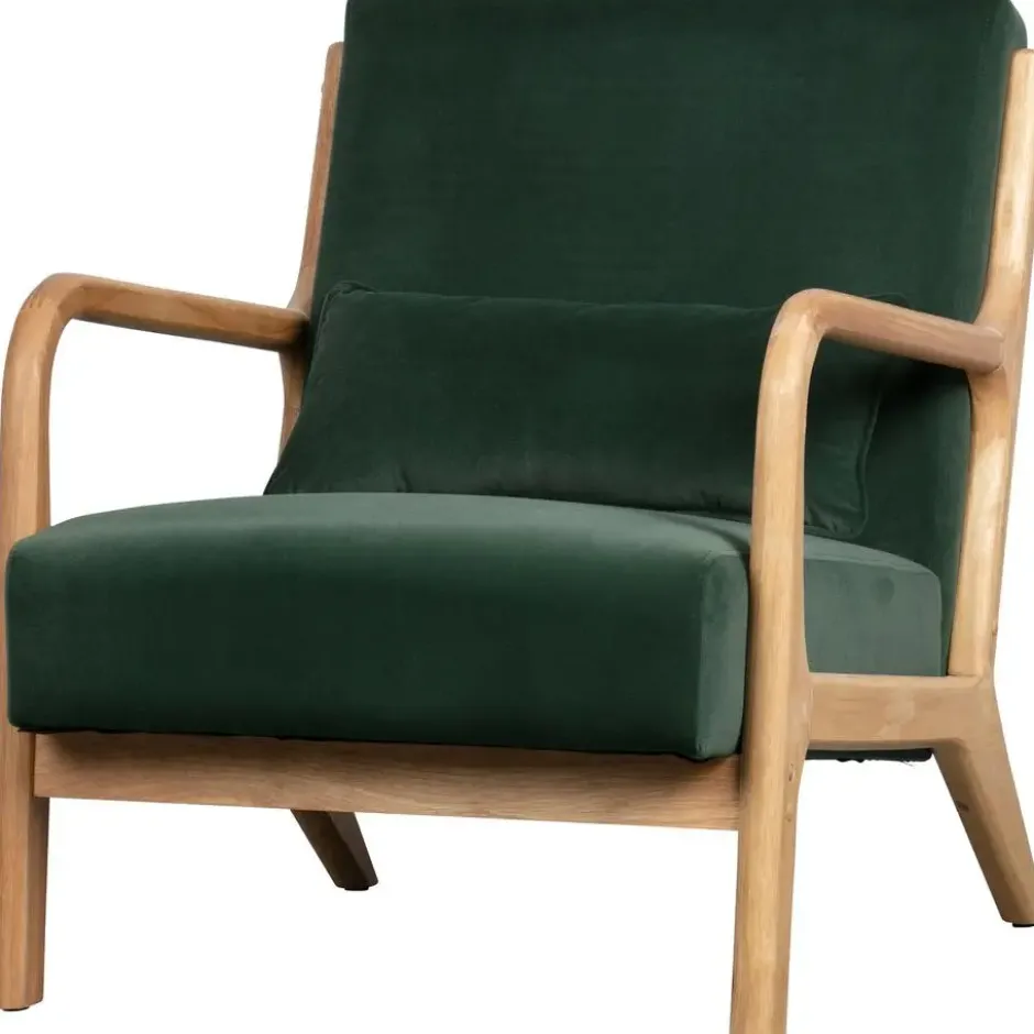 WOOOD Mark Fauteuil - Velvet - Flesgroen - 75x67x82