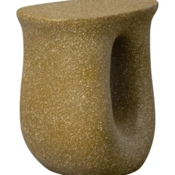 WOOOD Mason Bijzettafel Met Spikkels - Magnesium - Groen - 45x42x33