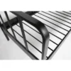 WOOOD Mees Bed - Metaal - Zwart - 90x208x95