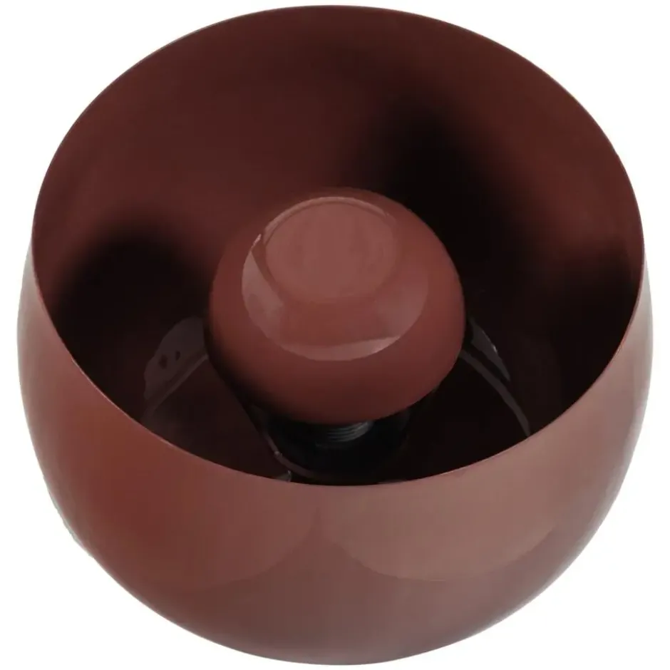 WOOOD Mero Tafellamp 25xØ26 cm - Metaal - Hoogglans Rood - 25x26x26