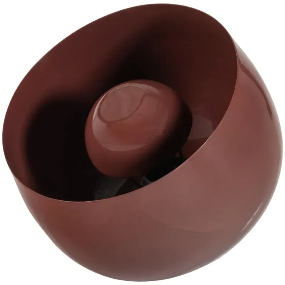 WOOOD Mero Tafellamp 25xØ26 cm - Metaal - Hoogglans Rood - 25x26x26