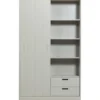 WOOOD Mila Schuifdeurkast - Grenen - Dust - 200x120x42