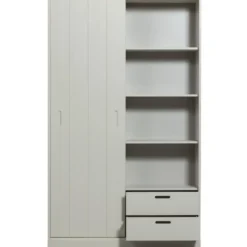 WOOOD Mila Schuifdeurkast - Grenen - Dust - 200x120x42