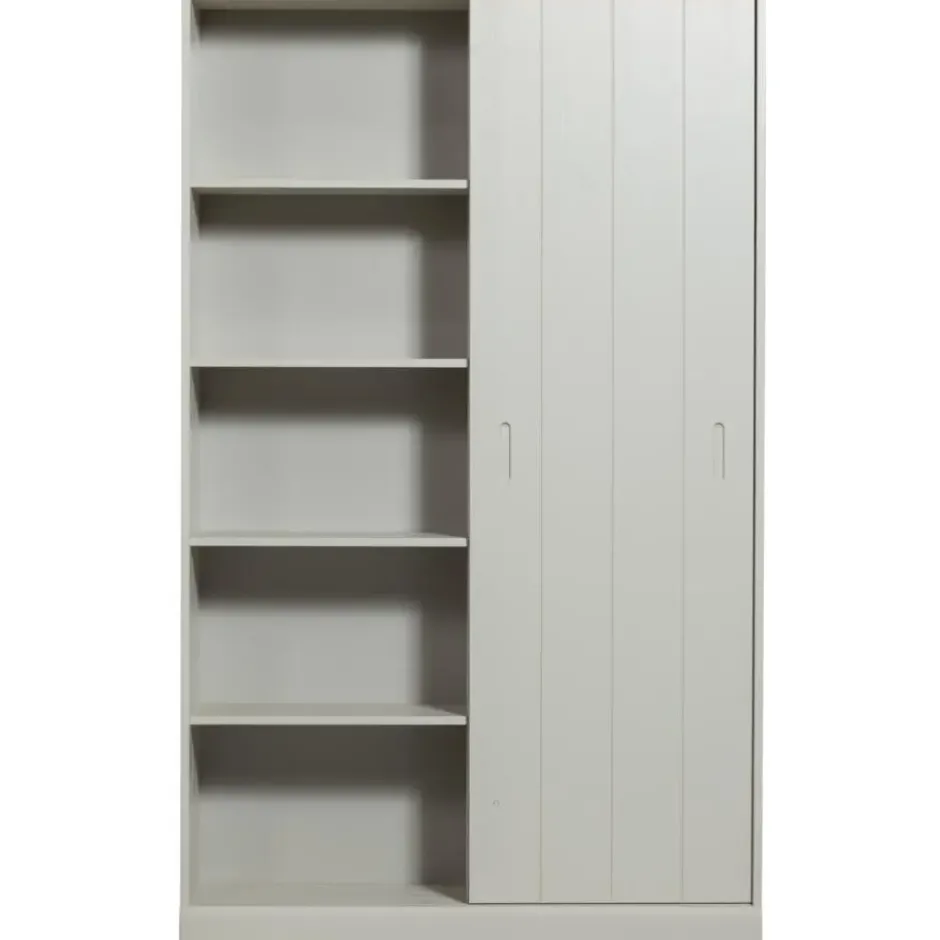 WOOOD Mila Schuifdeurkast - Grenen - Dust - 200x120x42