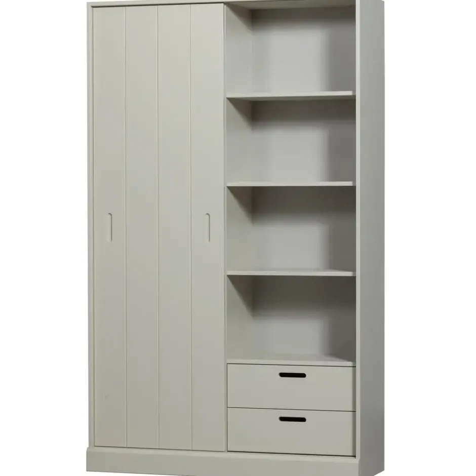 WOOOD Mila Schuifdeurkast - Grenen - Dust - 200x120x42