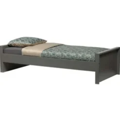 WOOOD Morris Bed Excl Lade - Grenen - Leem - 214x53x95