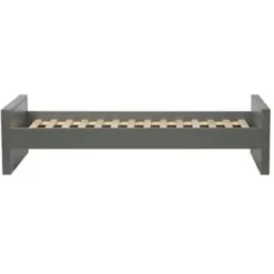 WOOOD Morris Bed Excl Lade - Grenen - Leem - 214x53x95