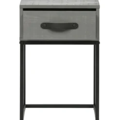 WOOOD Morris Nachtkast - Grenen - Leem - 52x35x35