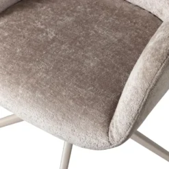 WOOOD Morros Bureaustoel - Polyester - Taupe - 88x57x60