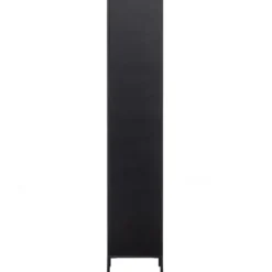 WOOOD New Gravure Hoge Kast - Grenen - Zwart - 210x60x42