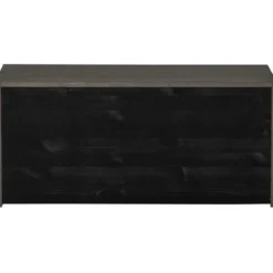 WOOOD New Gravure Kistbank - Essen - Espresso - 40x88x50