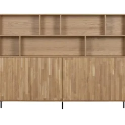 WOOOD New Gravure Wandkast - Eiken - Naturel - 150x200x44