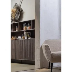 WOOOD New Gravure Wandkast - Essen - Espresso - 150x200x44