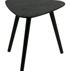 WOOOD Nila Bijzettafels - Hout - Zwart - Set van 2