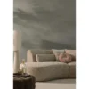 WOOOD Olven Poef Laag - Fluffy Stof - Bruin - 36x60x60