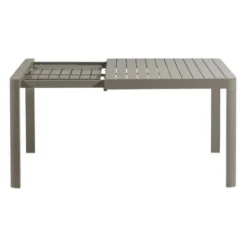WOOOD Ovara Tuintafel Uitschuifbaar - Aluminium - Zand - 76x150x150