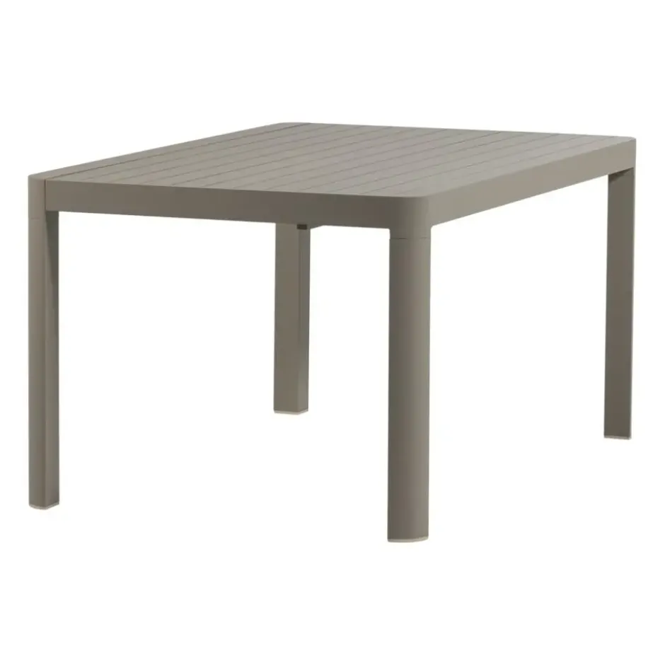 WOOOD Ovara Tuintafel Uitschuifbaar - Aluminium - Zand - 76x150x150