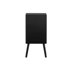 WOOOD Ozzy Nachtkastje - Hout - Zwart - 75x36x30