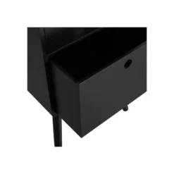 WOOOD Ozzy Nachtkastje - Hout - Zwart - 75x36x30