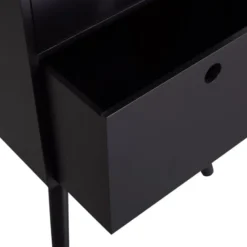 WOOOD Ozzy Nachtkastje - Hout - Zwart - 75x36x30
