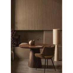 WOOOD Parade Eetkamerstoelen - Melange Stof - Mosterd - Set van 2