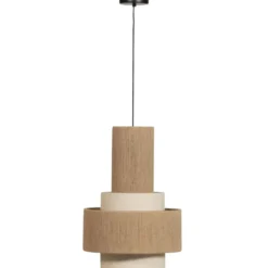 WOOOD Pelle Hanglamp - Touw - Naturel - 56x38x38