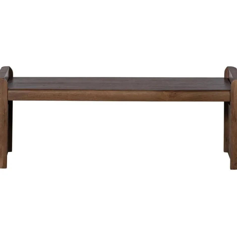 WOOOD Prop Bankje - Hout - Warm Bruin - 40x120x45
