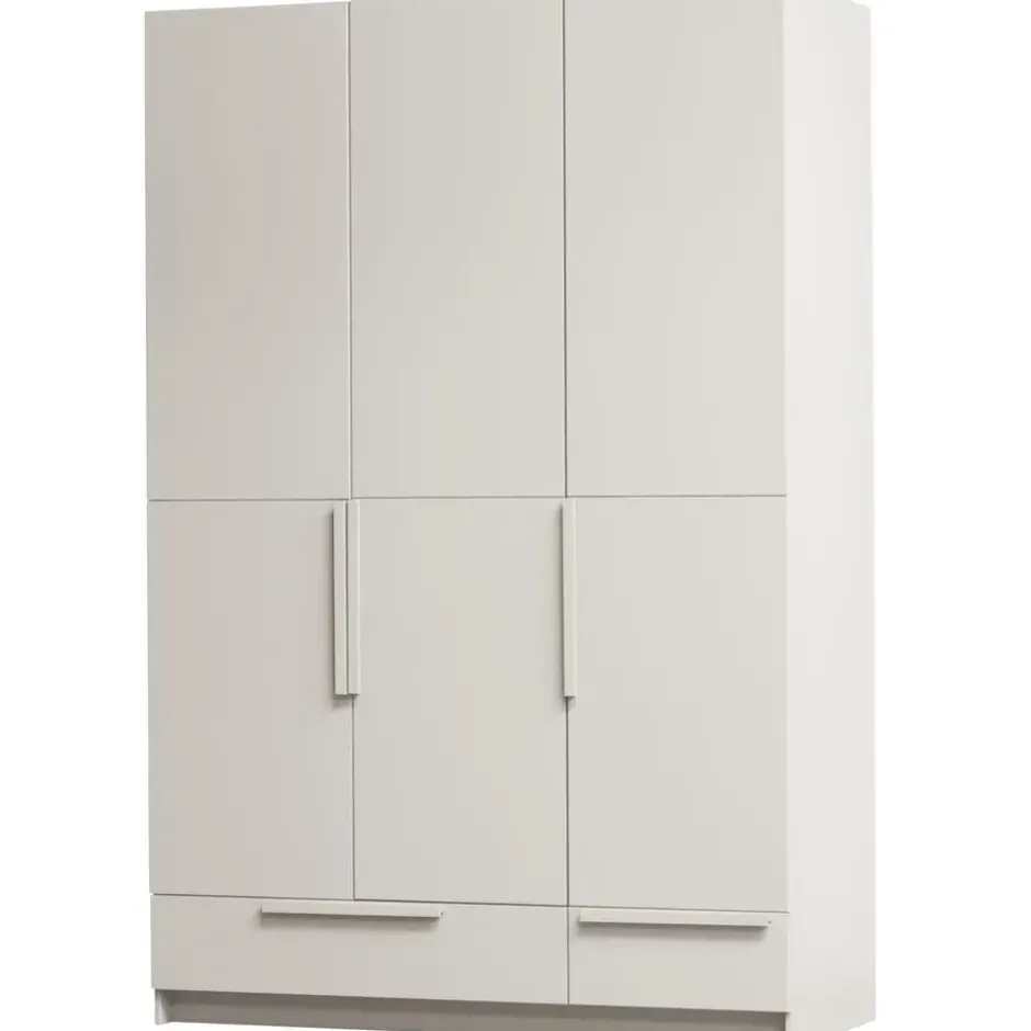 WOOOD Pure 3-deurs Hang/Legkast Splitdeur - Grenen - Dust - 215x142x60